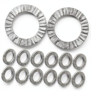 OUNONA 20pcs Locking Washer Heavy Duty -Loose Washers for Secure Fastening Resistant Design for Industrial and Home Use Silver Finish-0