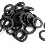 6mm Inner Dia 1mm Thick Carbon Steel Wedge Lock Washer IIVVERR 30pcs-0