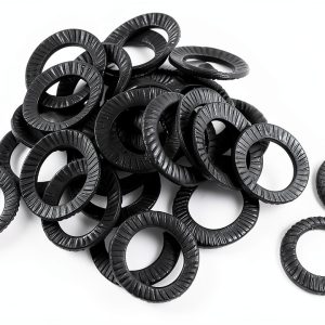 6mm Inner Dia 1mm Thick Carbon Steel Wedge Lock Washer IIVVERR 30pcs-0