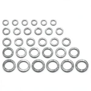 Lock Washer Wedge Manganese Steel Micro Traders M8-M20 Anti-Loose Kit-0